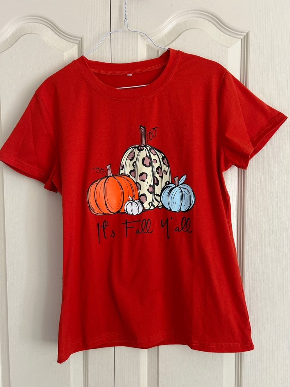 Kids Red Fall Pumpkin Graphic Tee